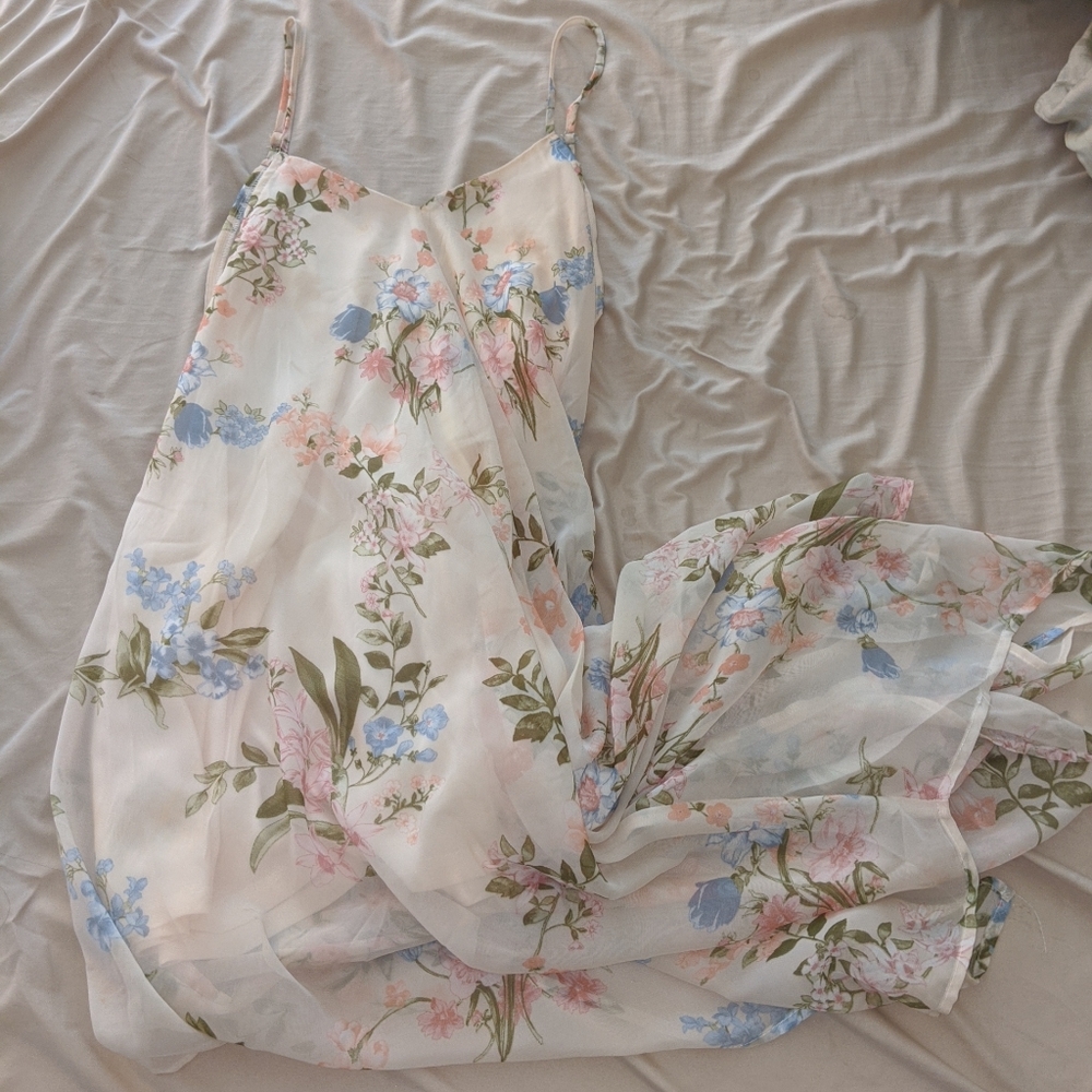 Ijoah Pink Floral Dress